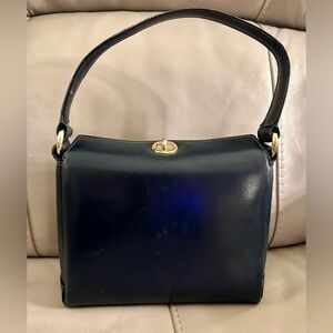 Gucci Turnlock Shoulder Bag Vintage Navy